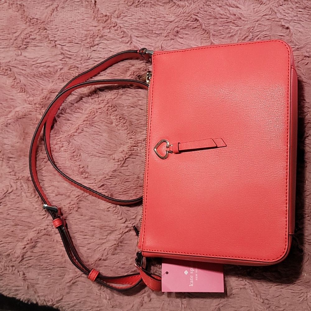 NEW - Kate Spade - York Adel - Coral - Medium Top Crossbag - NEW